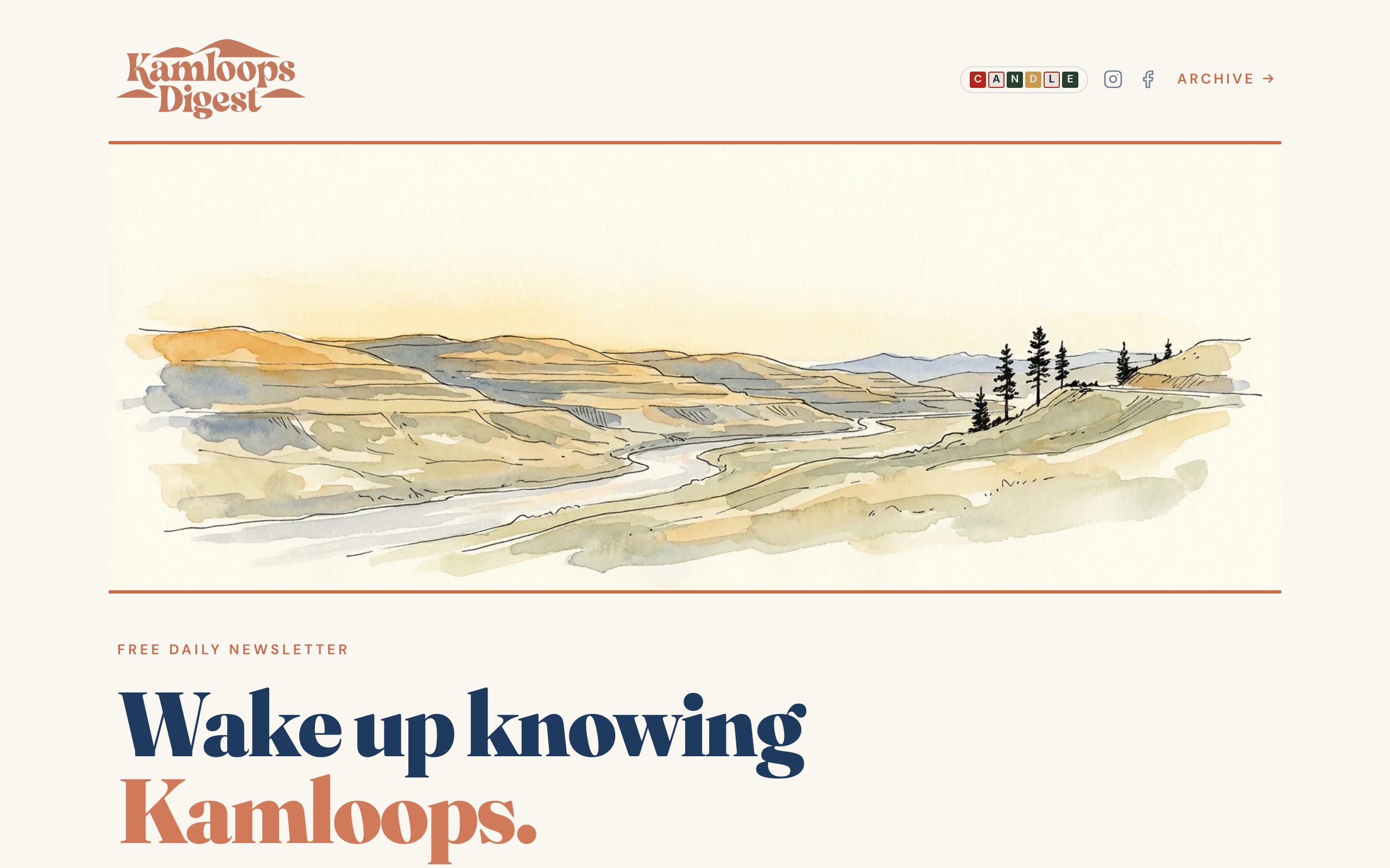 Kamloops Digest website screenshot